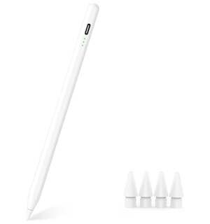 Stylus Pen for iPad with Palm Rejection, Tilt Sensitivity, 3 LED Battery Indicat